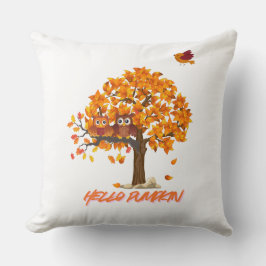 "Hello Pumpkin Fall Throw Kissen - Gemütliche Herb