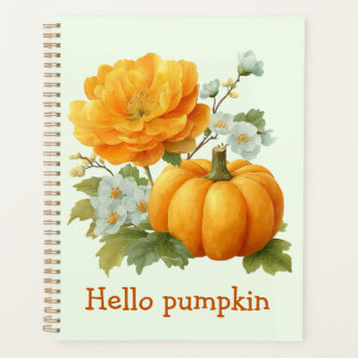 Hello Pumpkin Floral Halloween Design Planer