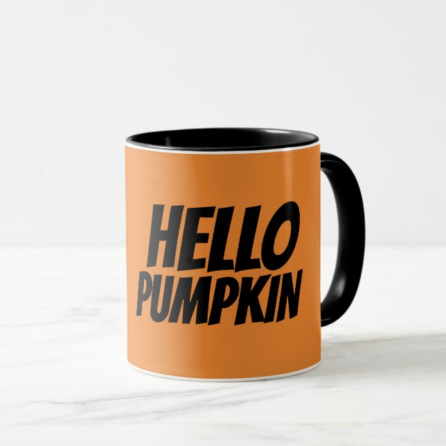HELLO PUMPKIN Kaffeemugs Tasse (VorderseiteRechts)