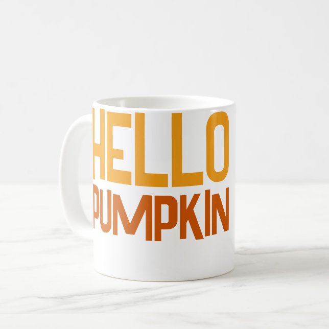 hello pumpkin kaffeetasse (Vorderseite Links)