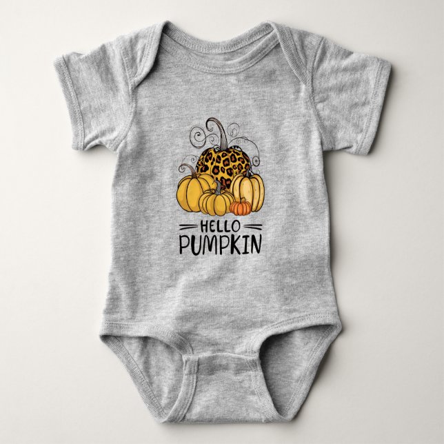 Hello Pumpkin Lover Herbst Herbst Herbst Thanksgiv Baby Strampler (Vorderseite)