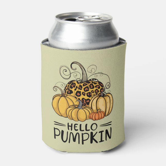 Hello Pumpkin Lover Herbst Herbst Herbst Thanksgiv Dosenkühler (Kanne Vorderseite)