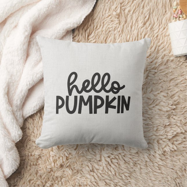 Hello Pumpkin Minimalistisch Kissen (Decke)