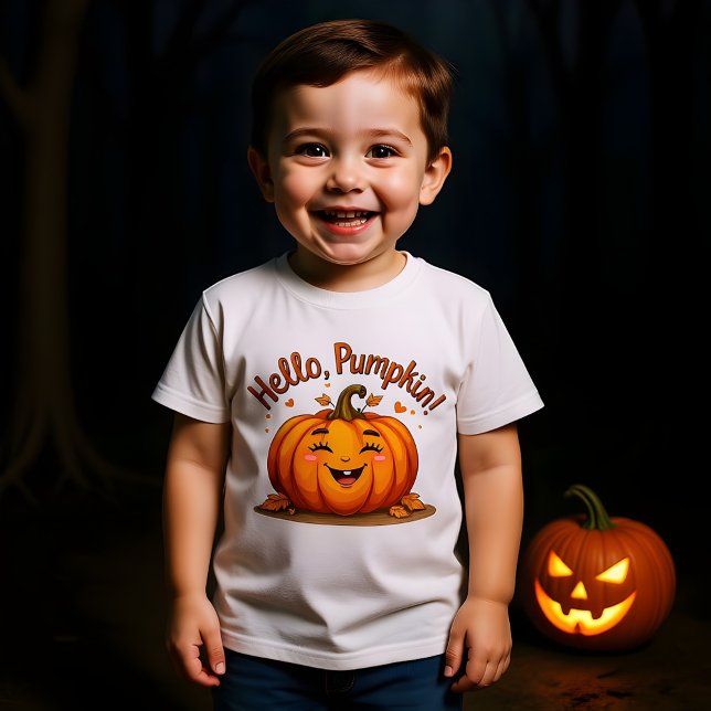 Hello Pumpkin Niedlich Halloween Happy Pumpkin Des T-Shirt (Von Creator hochgeladen)
