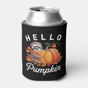 Hello Pumpkin - Niedlicher Fall Sloth Herbstleaves Dosenkühler