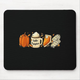 Hello Pumpkin Pie Pumpkin Latte T-Shirt für Frauen Mousepad