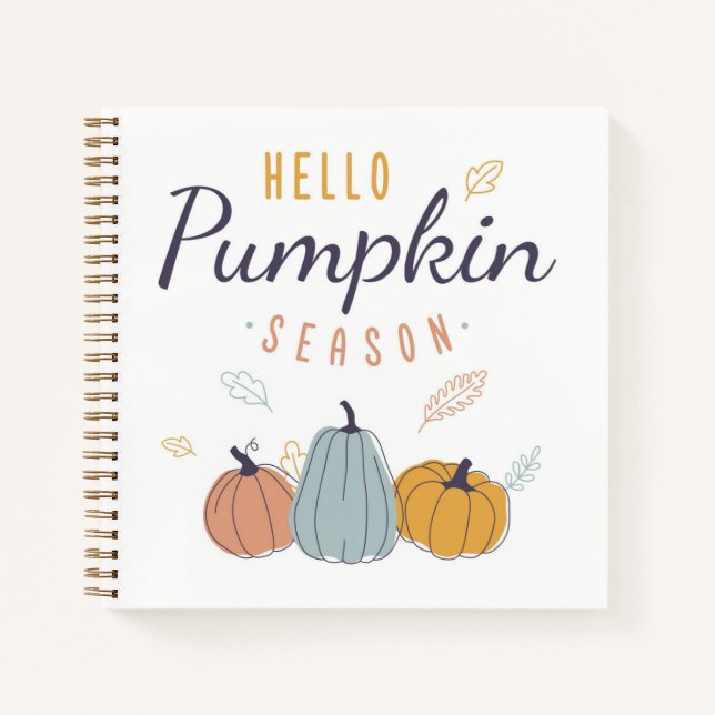 Hello Pumpkin Season Notizbuch (Vorderseite)