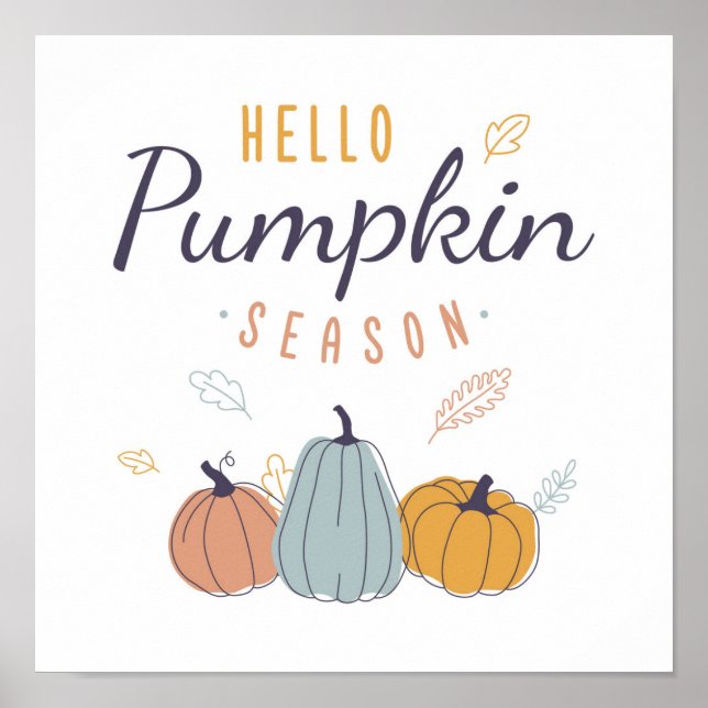 Hello Pumpkin Season Poster (Vorne)