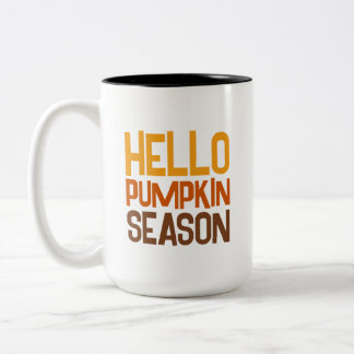 Hello Pumpkin Season Zweifarbige Tasse