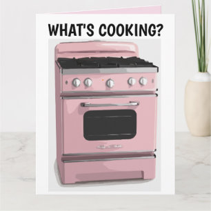 HELLO RETRO HOUSEWIFE FUNNY GREETING CARD KARTE