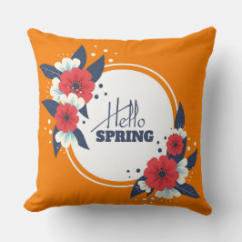 Hello Spring Decorative Kissen