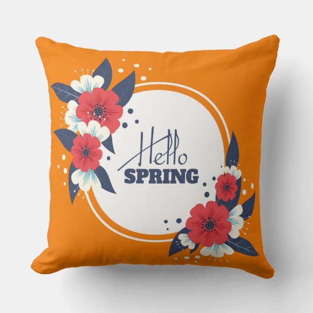 Hello Spring Decorative Kissen (Vorderseite)