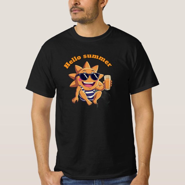 Hello summer  baby bodysuit T-Shirt (Vorderseite)