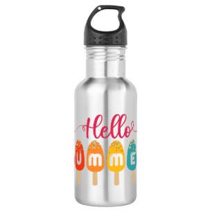 Hello Summer Colorful Popsicle Edelstahlflasche