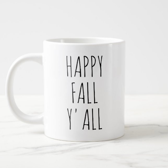 "Hello Summer" Einfaches modernes Bauernhaus Jumbo-Tasse (Links)