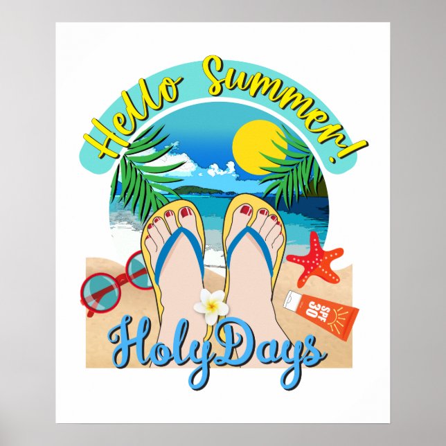 Hello Summer - HolyDays  Poster (Vorne)