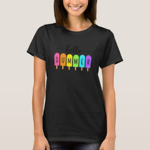 Hello Summer Ice Cream Family Vacation Popsicle II T-Shirt