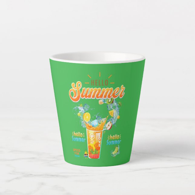 Hello Summer Milchtasse (Vorderseite)