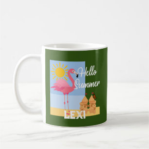 Hello Summer Rose Flamant rose Design - Mug classi