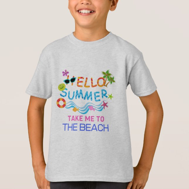 Hello Summer Sea Party T - Shirt (Vorderseite)