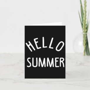 Hello Summer T Funny Summer Ferien Beach Geschenk  Karte
