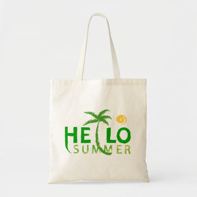 Hello Summer Tote Bag Tragetasche (Vorne)