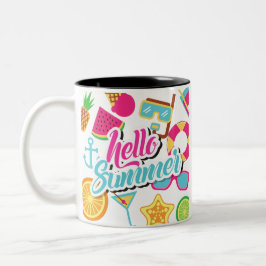 Hello Summer Two-Tone Coffee Tasse