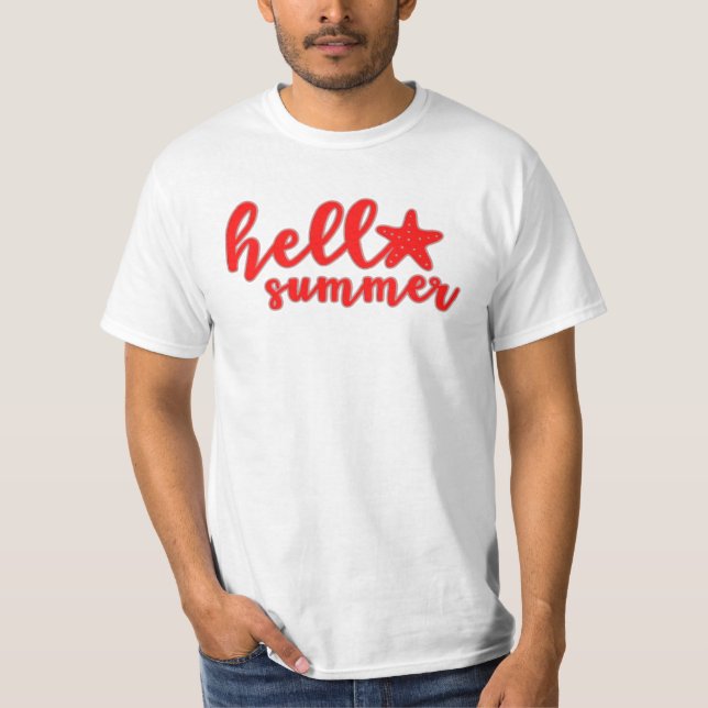 Hello Summer Vibes - Fun & Vibrant Saisonaufnahmen T-Shirt (Vorderseite)