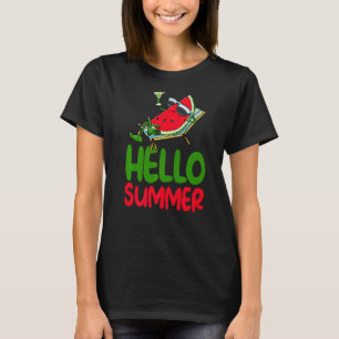 Hello Summer Watermelon Liebe Melon Frucht T-Shirt