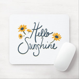 Hello Sunshine Classic Yellow Daisy Blume Mousepad