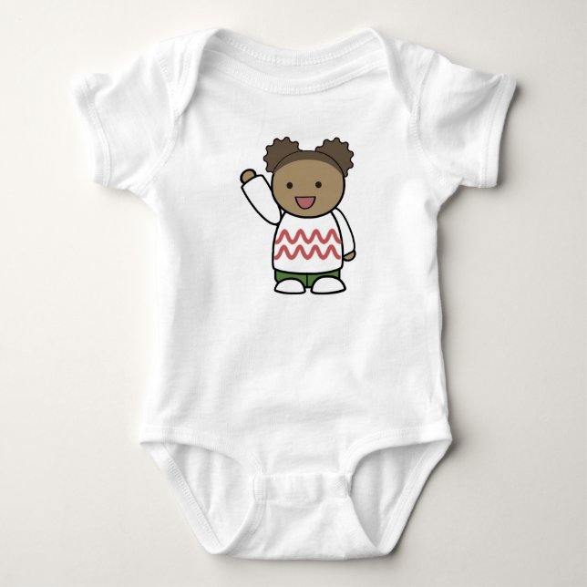 HELLO TEDDY BEAR BABY STRAMPLER (Vorderseite)