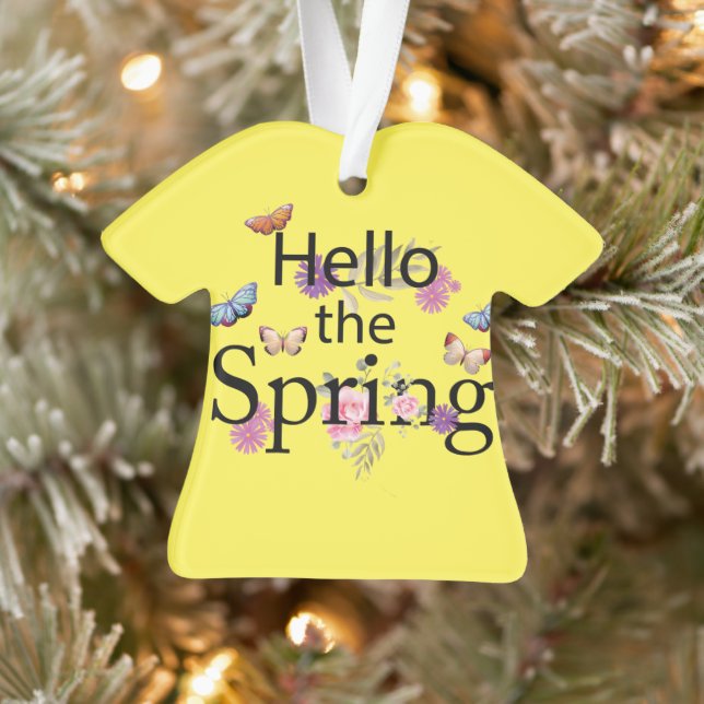 Hello The Spring Blume Ornament (Baum)