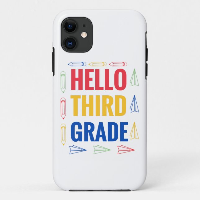 Hello Third Grade Case-Mate iPhone Hülle (Rückseite)