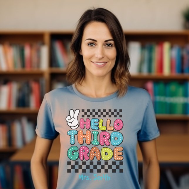 Hello Third Grade Custom Tshirt (Von Creator hochgeladen)
