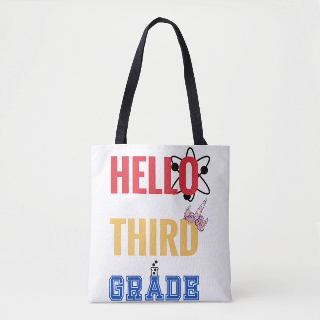 Hello Third Grade | Wunderbares Design für die dri Tasche (Vorderseite)