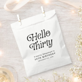 Hello Thirty Retro 30. Geburtstag Geschenktütchen