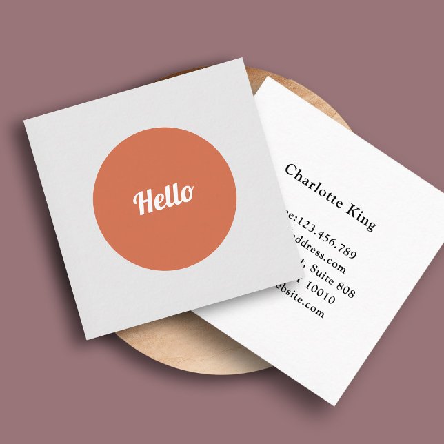 "Hello!" Visitenkarte (Von Creator hochgeladen)