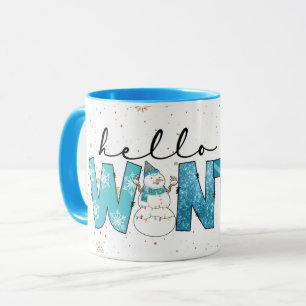 Hello Winter Customize Tasse