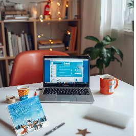 Hello Winter Hardcover Spiral Notebook Notizbuch