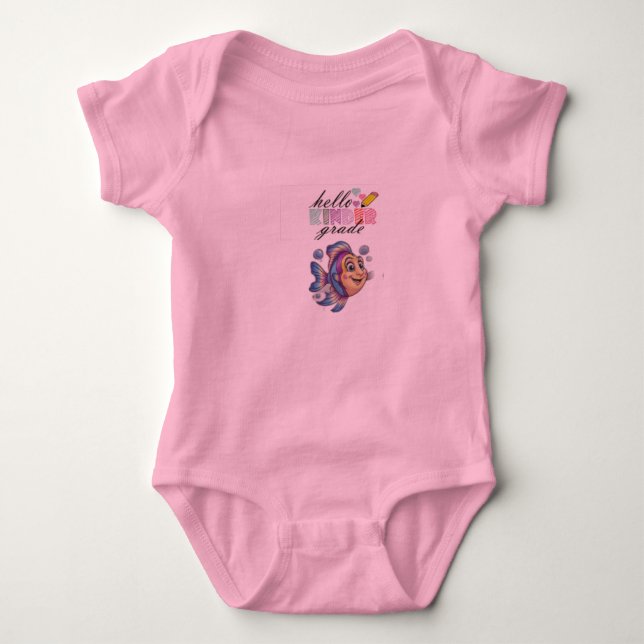 "Hello World" Baby Bodysuit Strampler (Vorderseite)