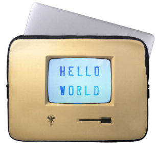 Hello World Laptopschutzhülle