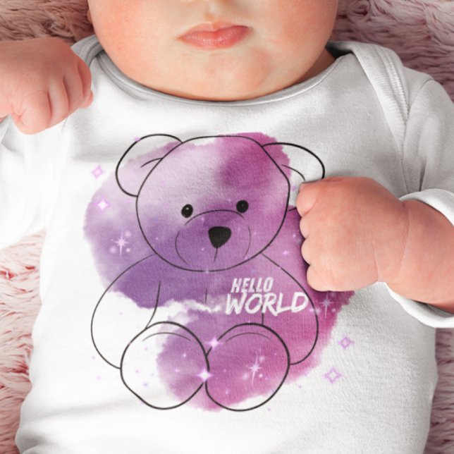 Hello World Mystic Teddy Baby Strampler (Von Creator hochgeladen)