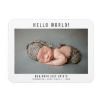 Hello World Newborn Baby Boy Girl Modern Foto