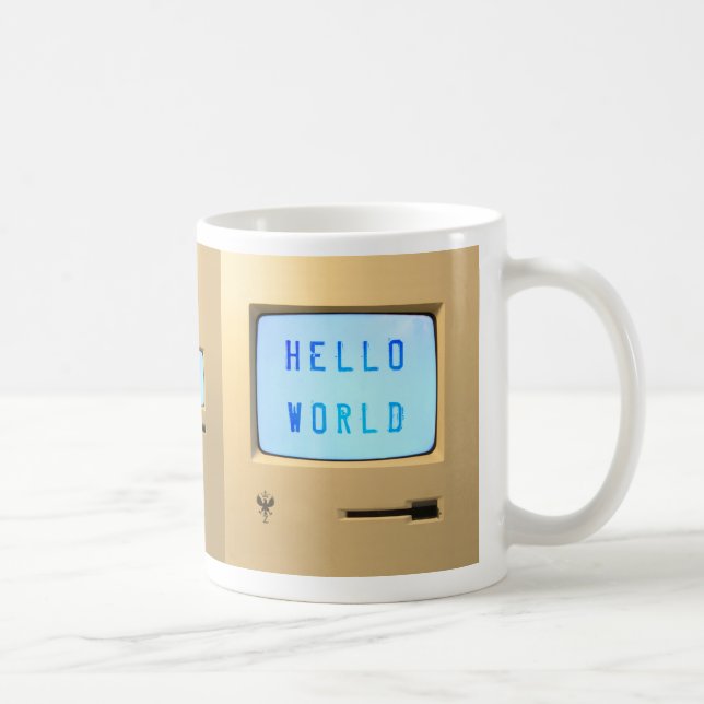 Hello World Personal Computer Kaffeetasse (Rechts)
