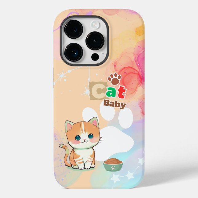 Hellorange-Anime Case-Mate iPhone 14 Pro Hülle (Rückseite)