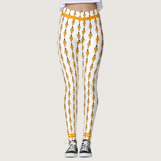 Hellorange Leggings (Vorderseite)