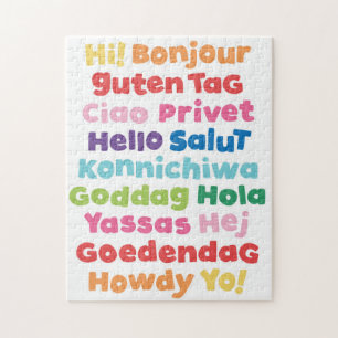 Hellos Typografie-Puzzle
