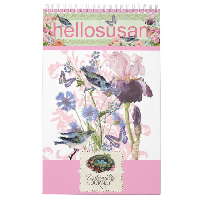 Hellosusan Designs 12 Monate Kalender 2026 (Rückseite)