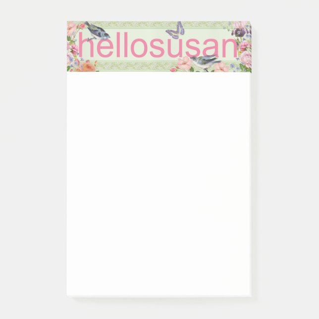 hellosusan Post-it Notizen (Vorderseite)