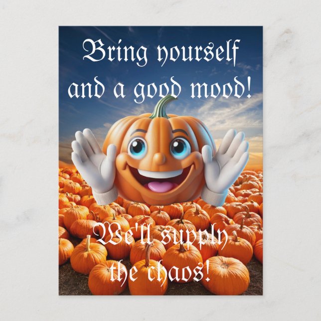 Helloween-Karte Feiertagspostkarte (Vorderseite)